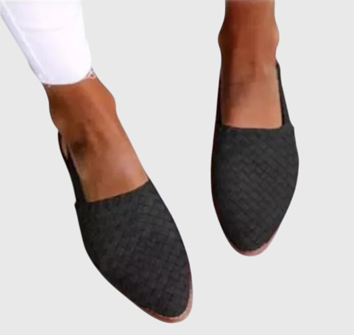 Helen | Women's Orthopaedic Woven Slingback Flats with Adjustable Strap for Summer