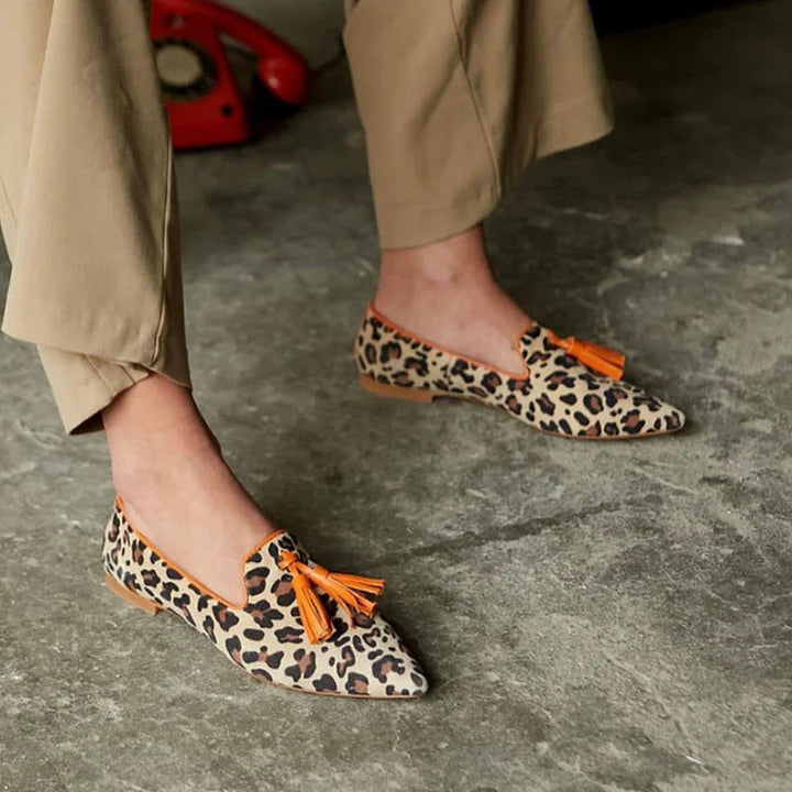 Nerina | Leopard Penny Loafers