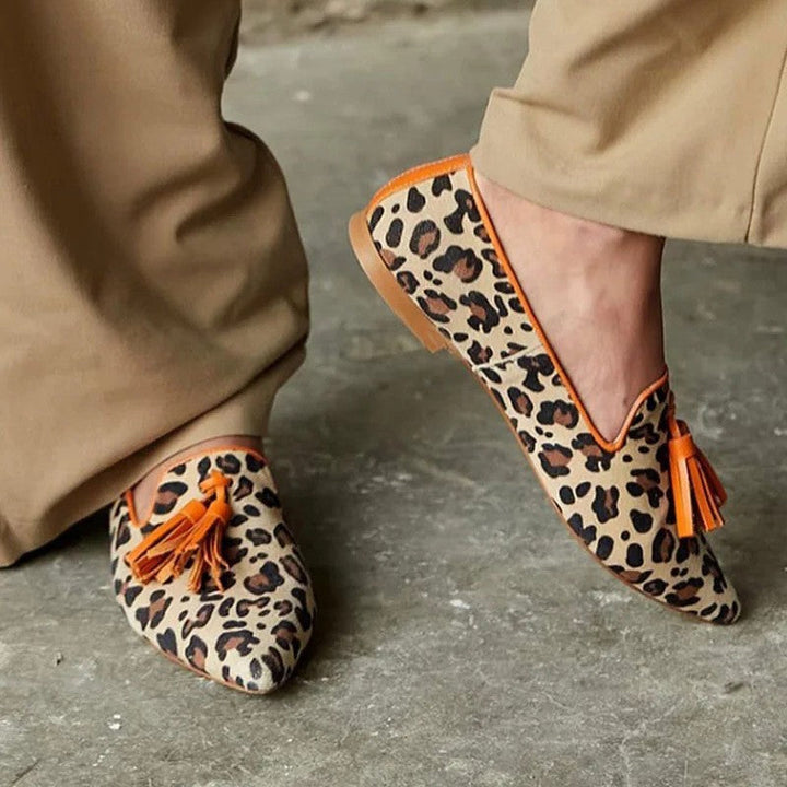 Nerina | Leopard Penny Loafers