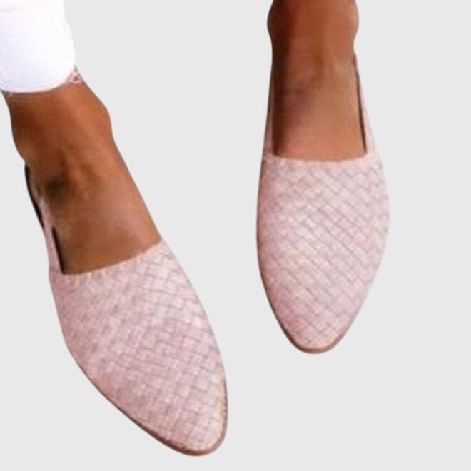 Helen | Women's Orthopaedic Woven Slingback Flats with Adjustable Strap for Summer
