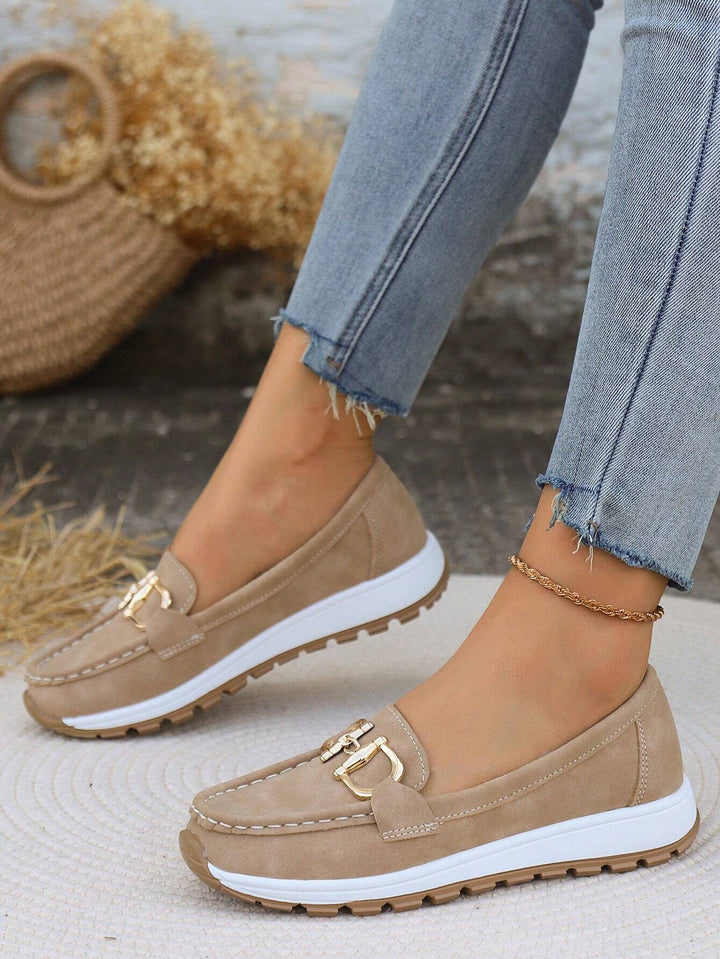 Ellie | Flat Moccasins with Buckle