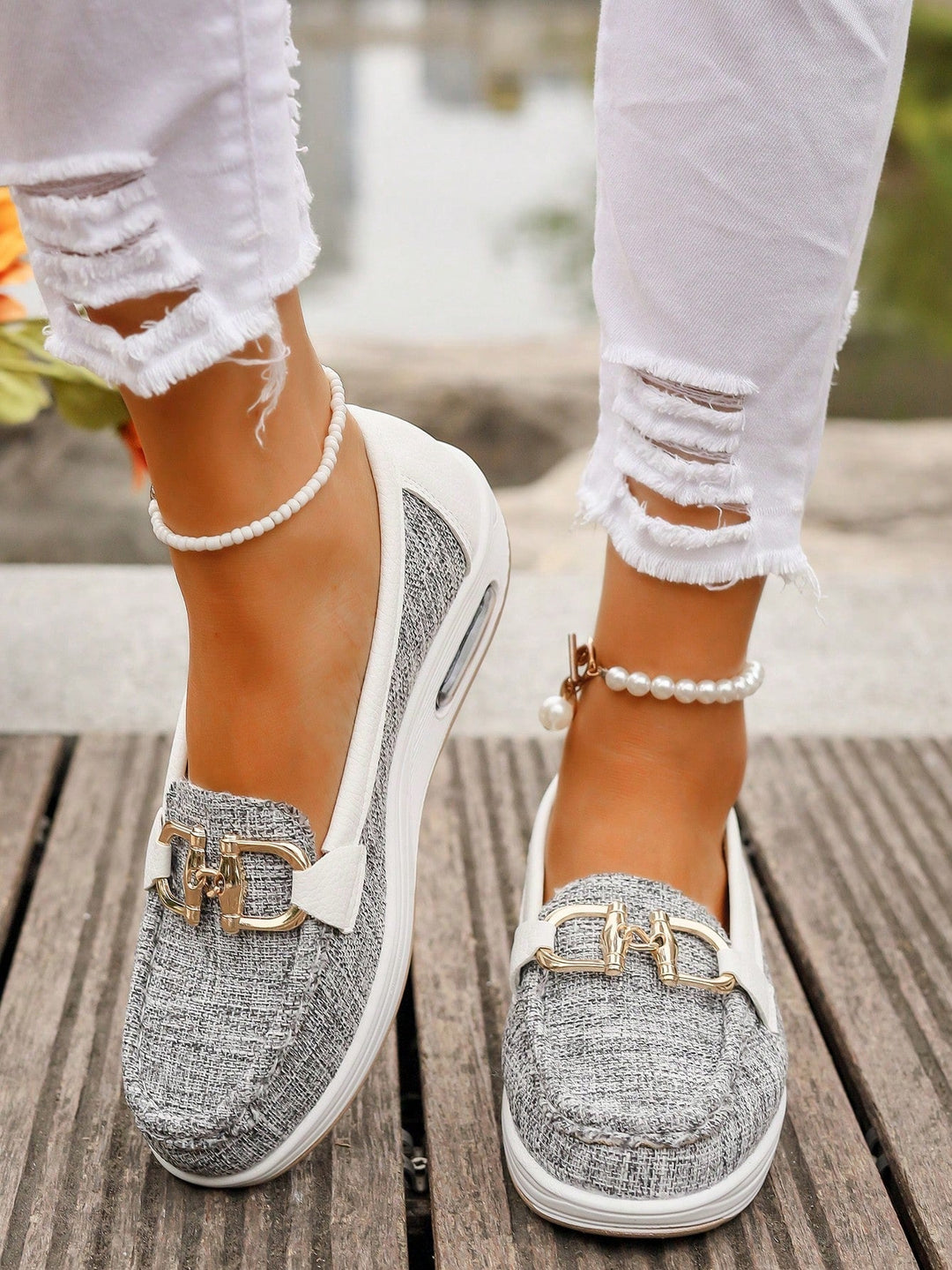 Ellie | Flat Moccasins with Buckle