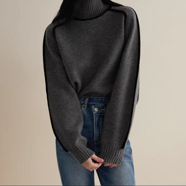 Hannah | Striped Patchwork Sweater