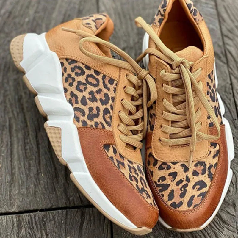 Jamie | Comfortable Leopard Sneakers.