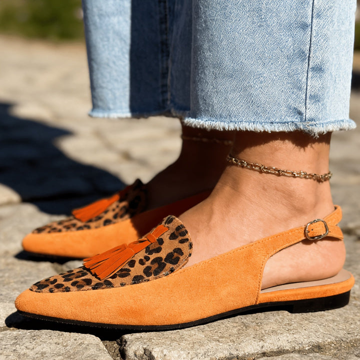 Marisa | Slingback Mules with Tassels