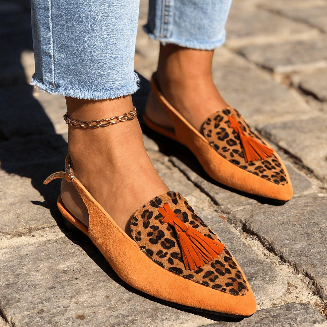 Marisa | Slingback Mules with Tassels
