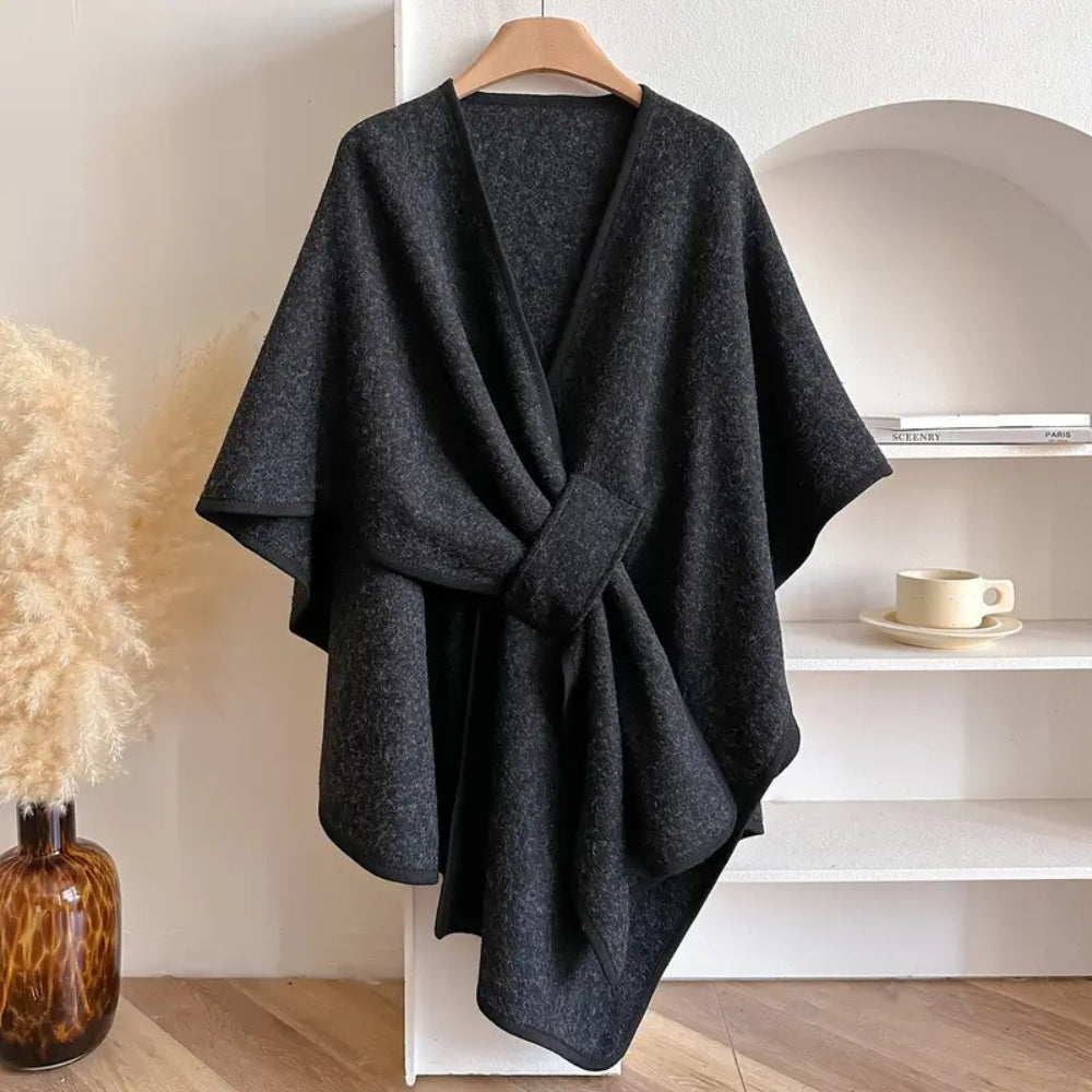 Joan | Luxurious Poncho Windproof Shawl Coat