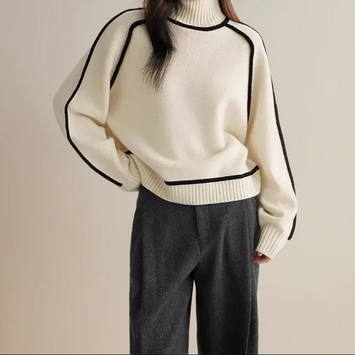 Hannah | Striped Patchwork Sweater