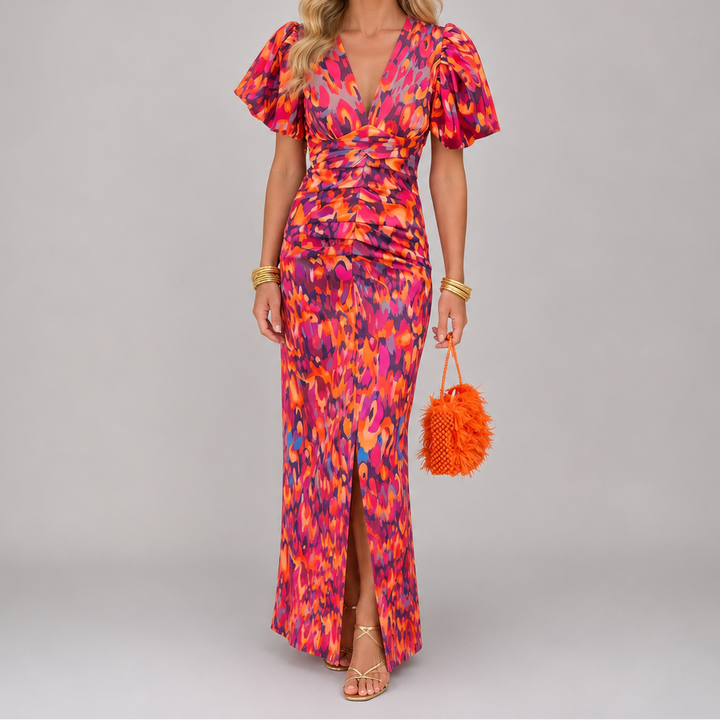 Tora | Elegant Dress with Pleated Sleeves