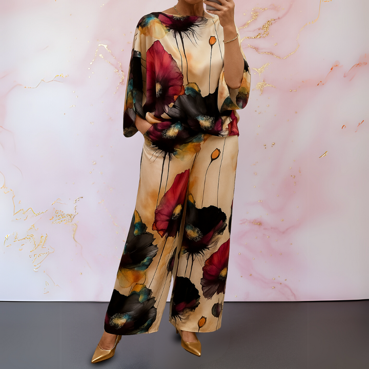 Maelora™ | Satin Two-Piece Women's Set