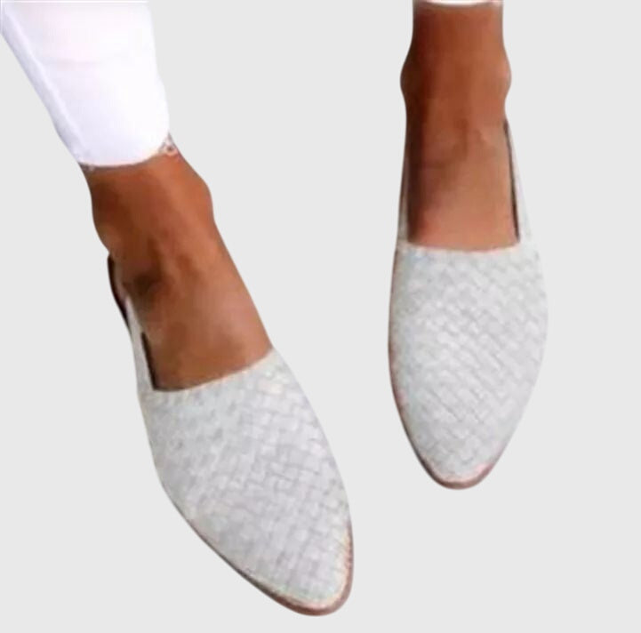 Helen | Women's Orthopaedic Woven Slingback Flats with Adjustable Strap for Summer