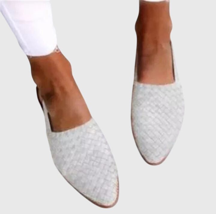 Helen | Women's Orthopaedic Woven Slingback Flats with Adjustable Strap for Summer