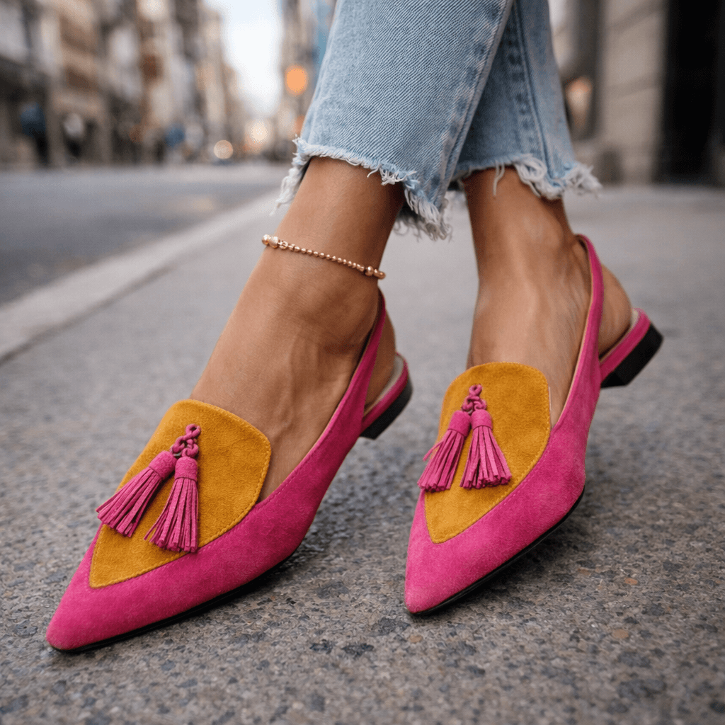 Elly| Sandals with straps and tassels