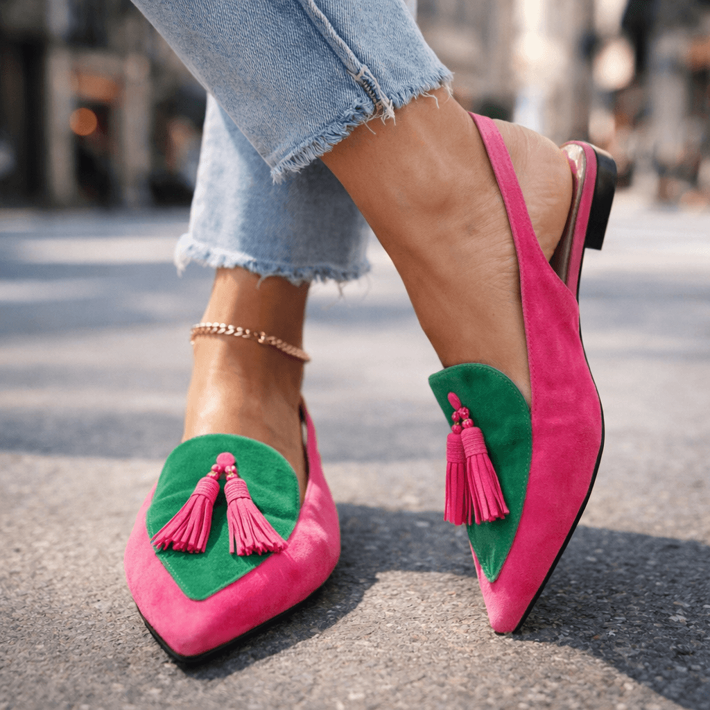 Elly| Sandals with straps and tassels
