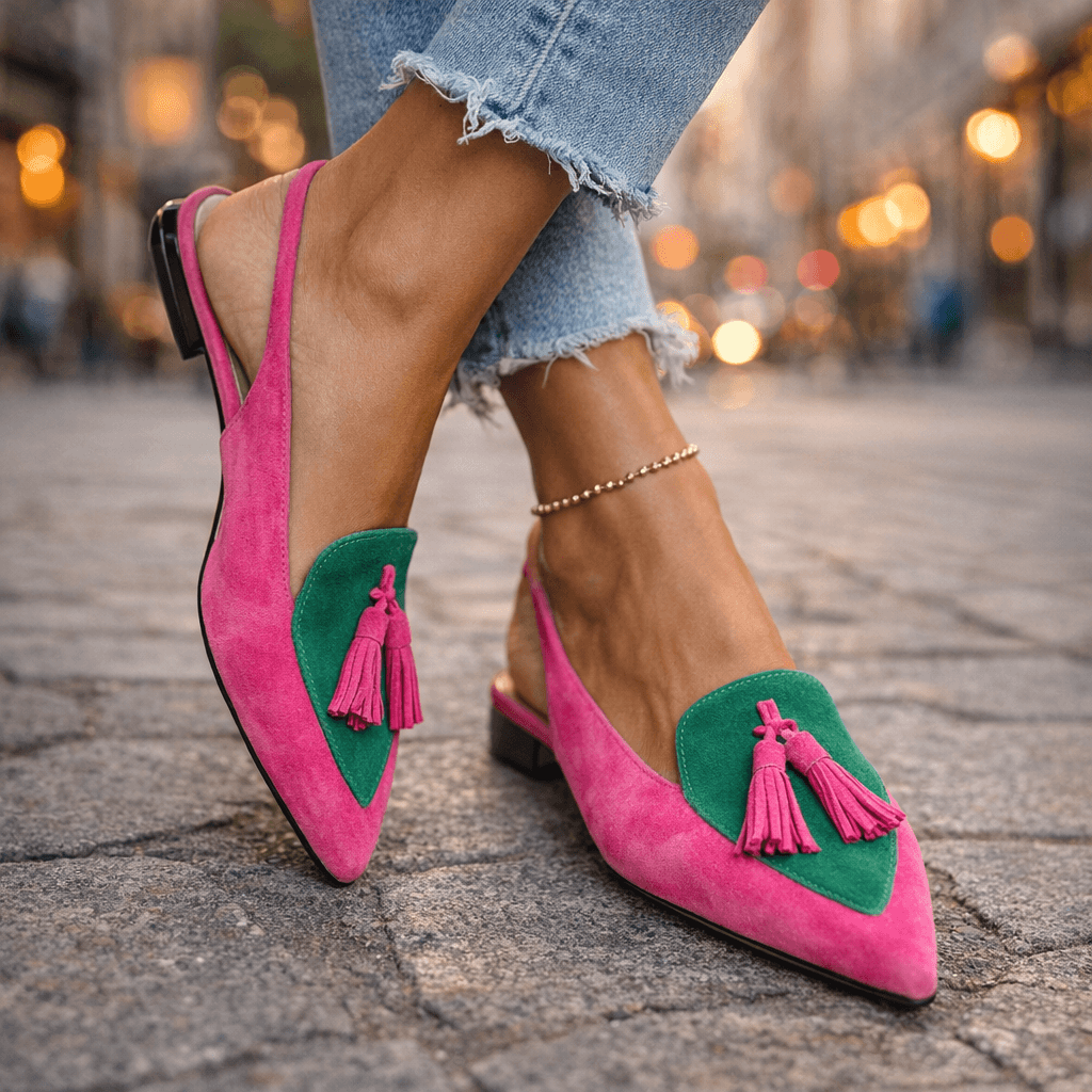Elly| Sandals with straps and tassels