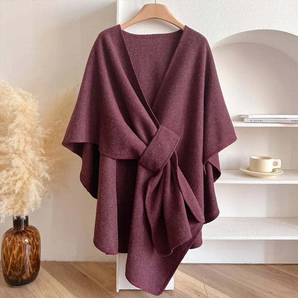 Joan | Luxurious Poncho Windproof Shawl Coat