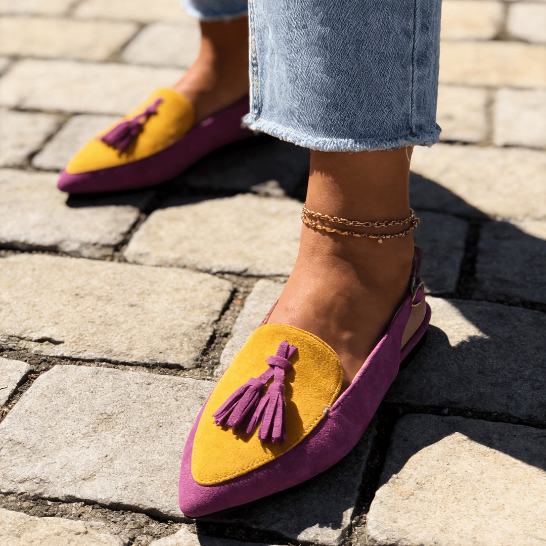 Marisa | Slingback Mules with Tassels