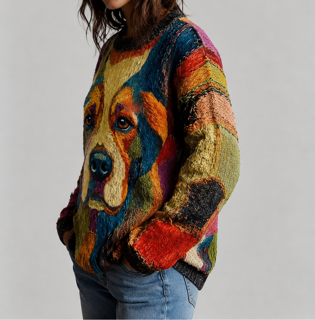Zerina | Artistic Dog Statement Top