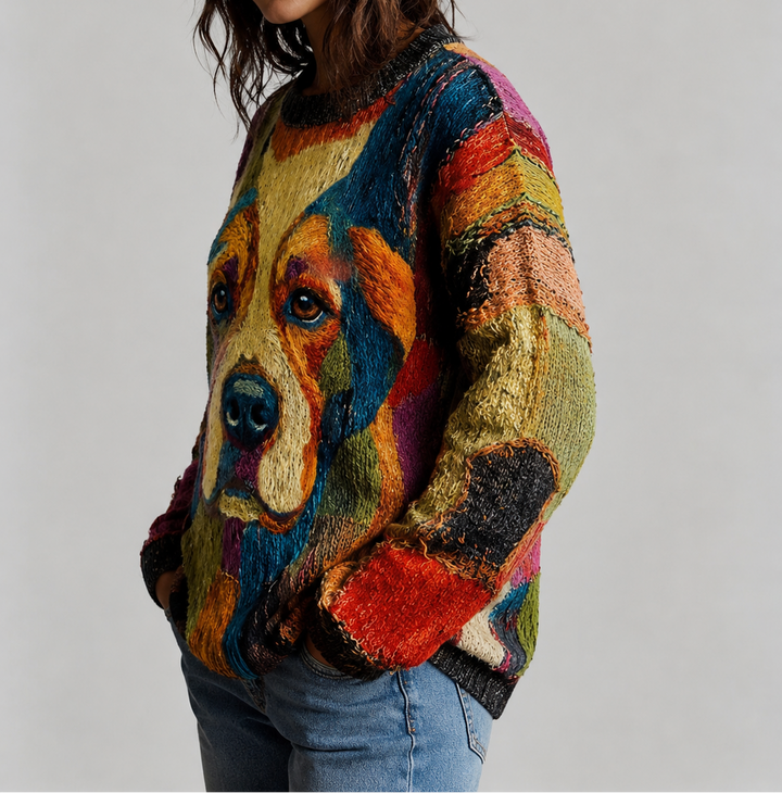 Zerina | Artistic Dog Statement Top