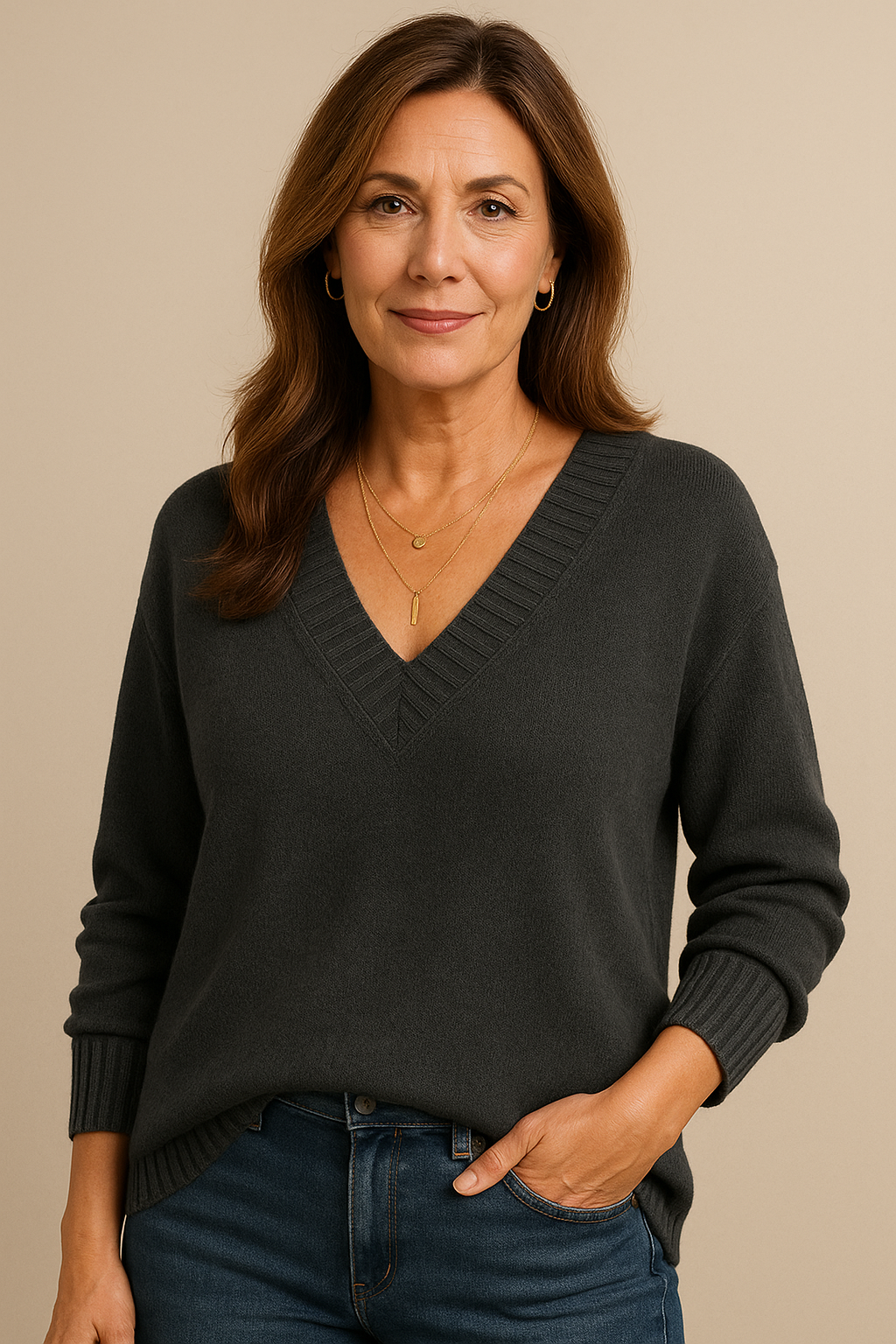 Jessie | Soft V-Neck Sweater