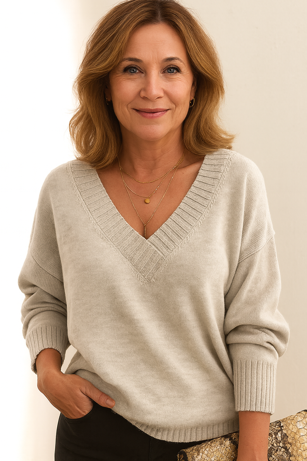 Jessie | Soft V-Neck Sweater