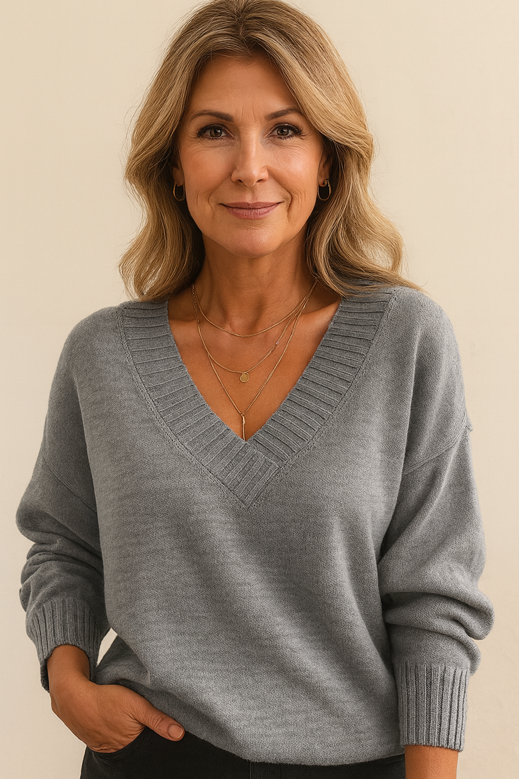 Jessie | Soft V-Neck Sweater