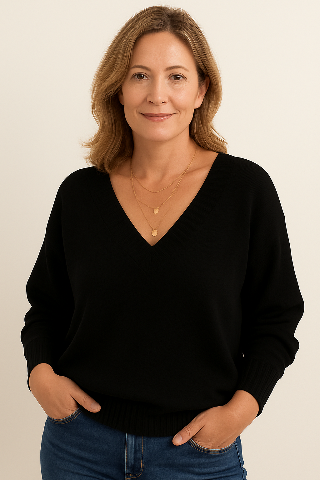 Jessie | Soft V-Neck Sweater