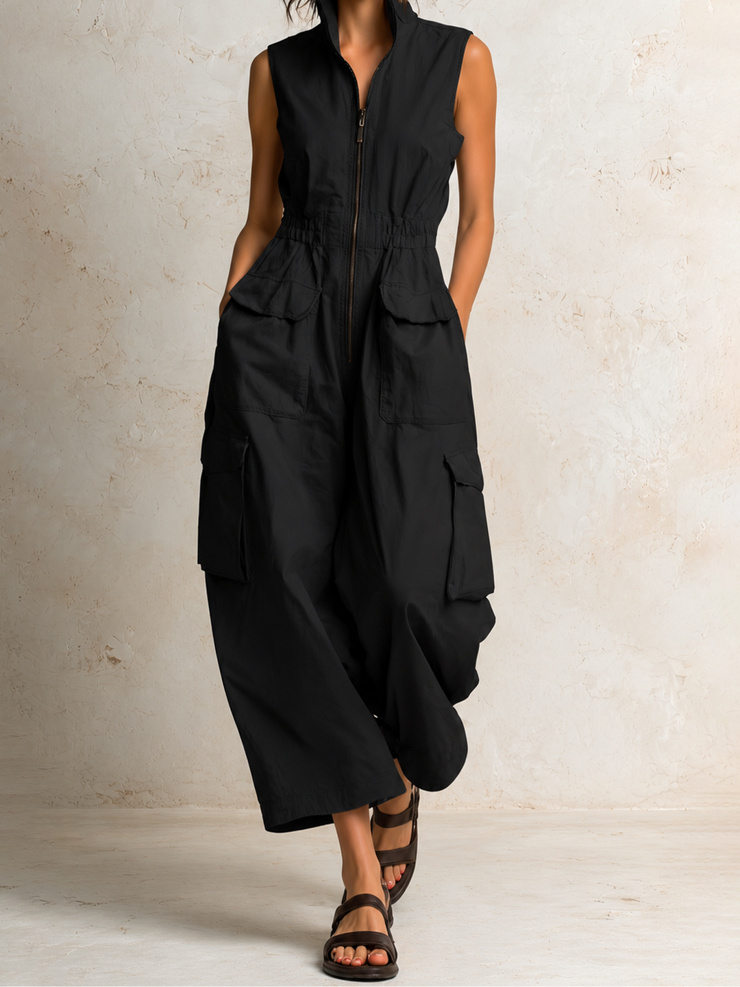 Ursula | Utilty Cargo Jumpsuit