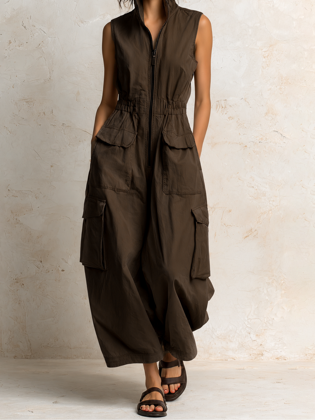 Ursula | Utilty Cargo Jumpsuit