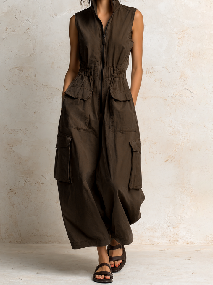 Ursula | Utilty Cargo Jumpsuit