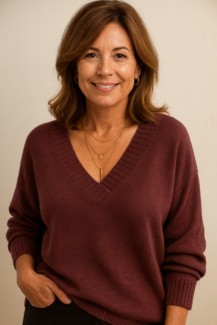 Jessie | Soft V-Neck Sweater