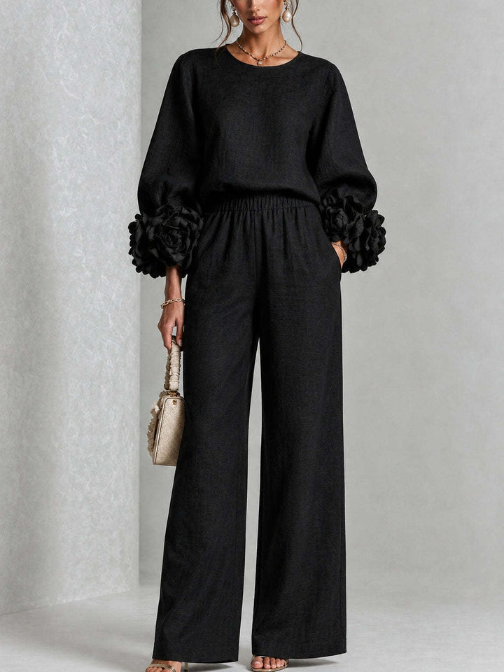 Rosalie | Floral Cuff Two-piece Set