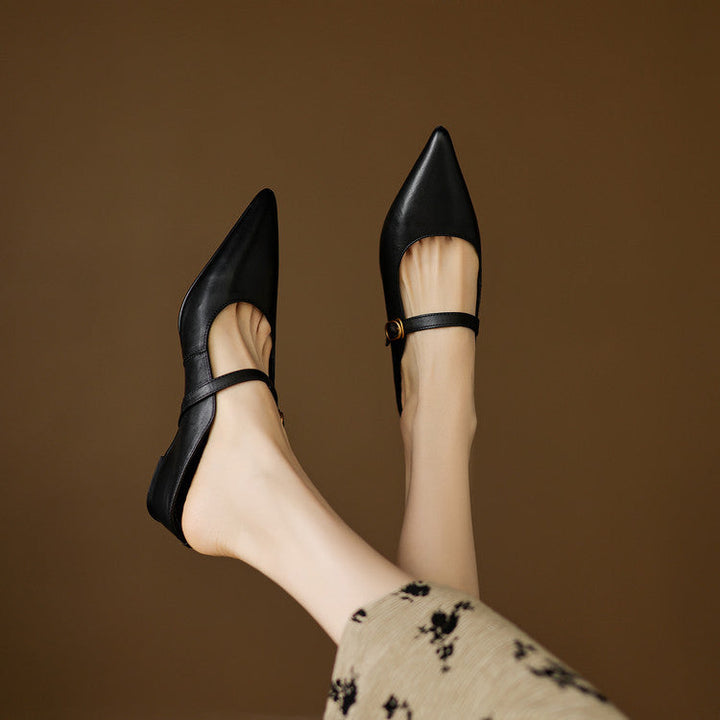Neok Genuine Leather Mules