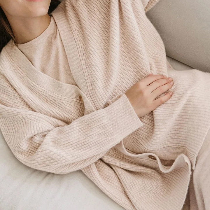 Grace Buttoned Knit Cardigan | Buttoned Knit Layering Piece
