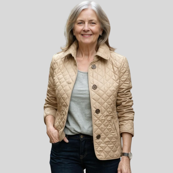 Belinda | Women's Quilted Jacket with Lapel Collar - Lightweight Winter Jacket