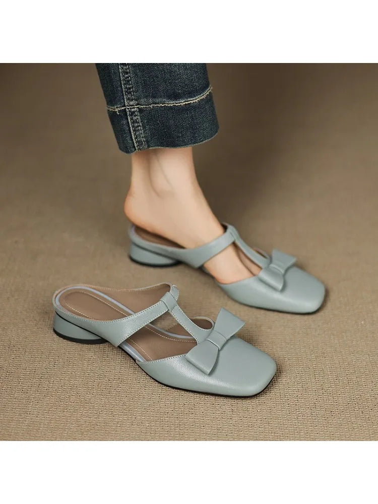 Jamie | Square Toe Slippers