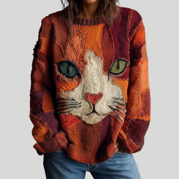 Zaria | Artistic Cat Statement Top
