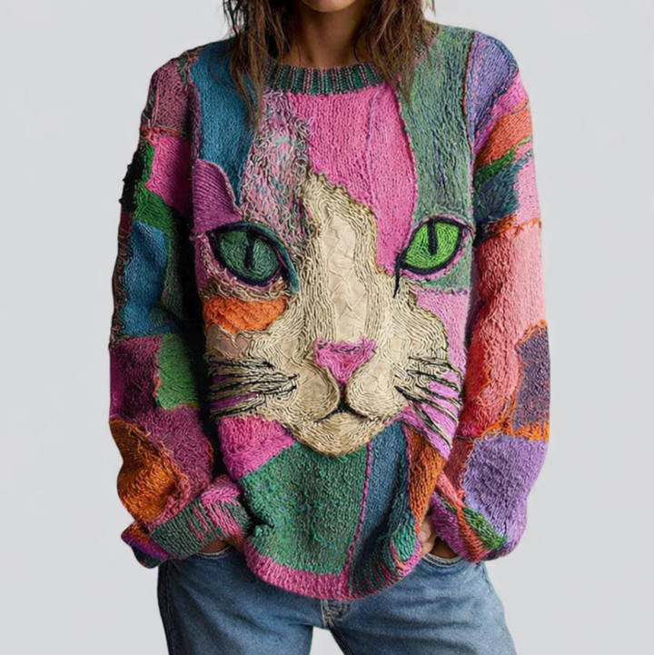 Zaria | Artistic Cat Statement Top