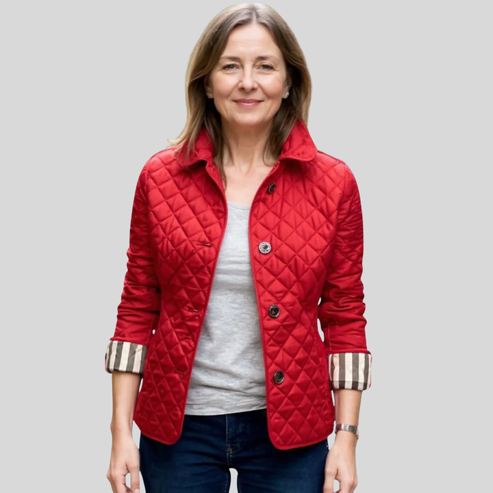 Belinda | Women's Quilted Jacket with Lapel Collar - Lightweight Winter Jacket