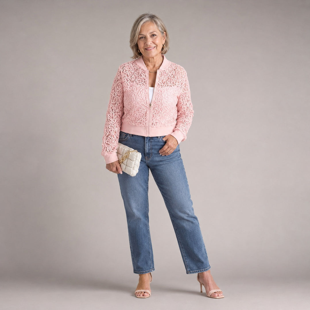 Celeste | Lace Crop Jacket