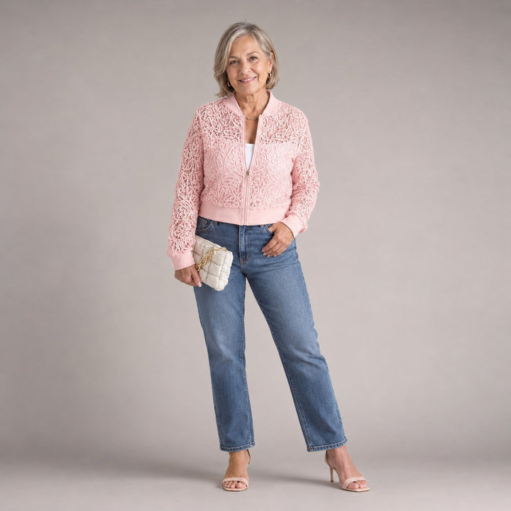 Celeste | Lace Crop Jacket