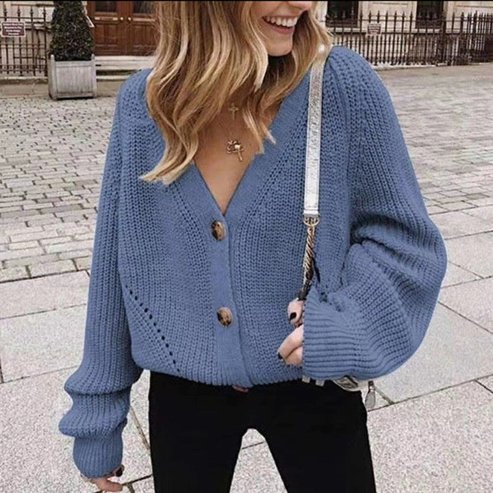 Winnifred | Women's Knit V-Neck Long Sleeve Cardigan