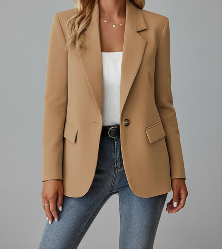 Bella | Women’s Blazer with Notched Lapel and Single Button