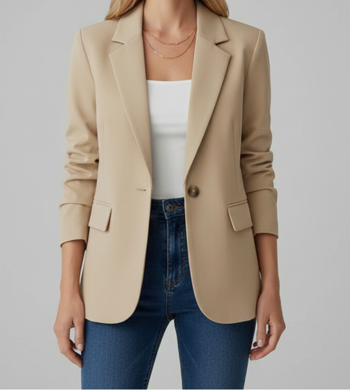 Bella | Women’s Blazer with Notched Lapel and Single Button