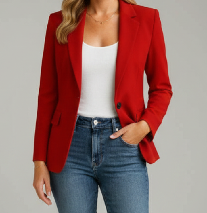 Bella | Women’s Blazer with Notched Lapel and Single Button
