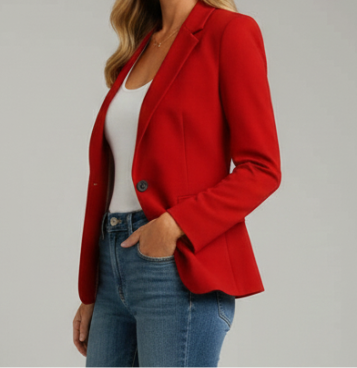 Bella | Women’s Blazer with Notched Lapel and Single Button