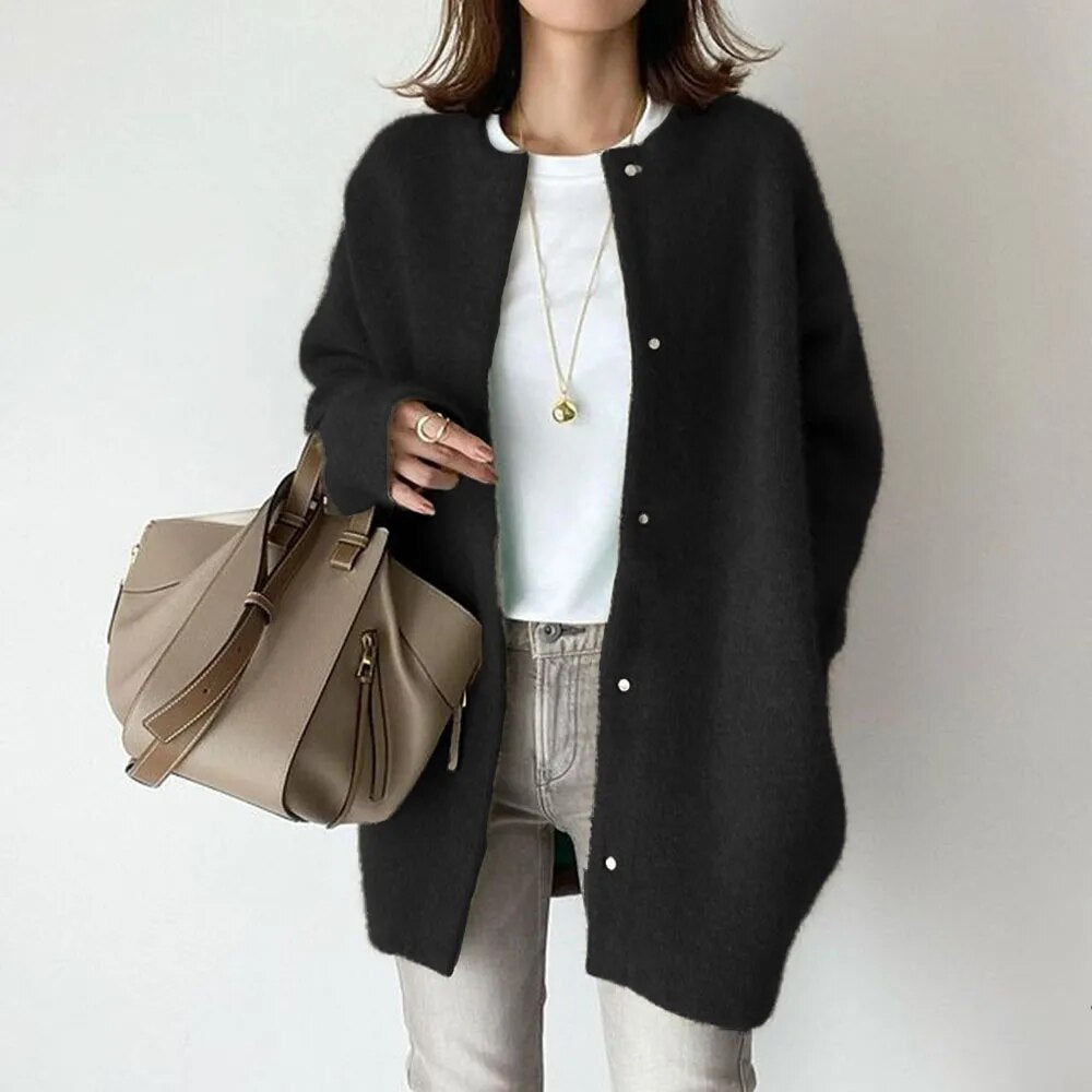 Giselle | Longline Oversized Knit Cardigan