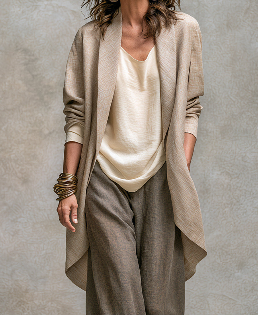 Edwina | Three-Piece Wide-Leg Suit Set