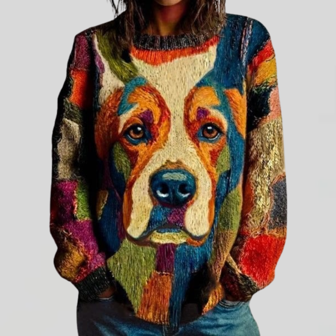 Zerina | Artistic Dog Statement Top