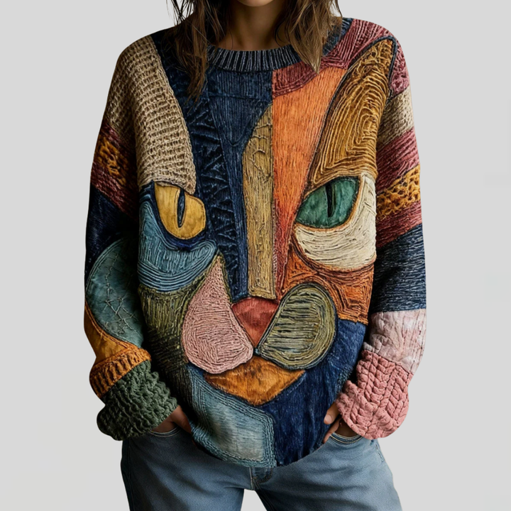 Zafrina | Artistic Cat Statement Top
